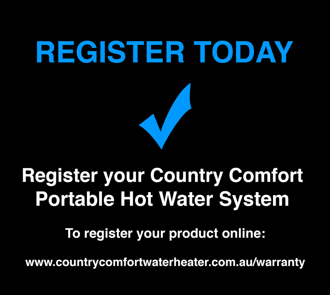 Register Your Country Comfort Water Heater Online