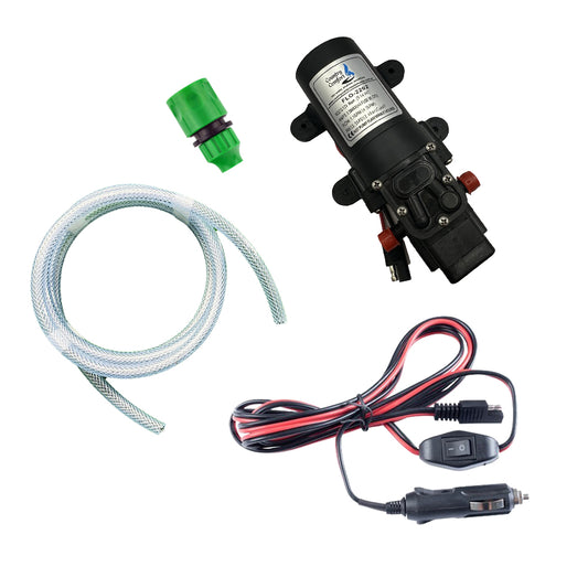 4.3lpm-35psi-Pressure-Pump-Wiring-Harness-Hose-Kit-Cigarette-Plug-Accessories