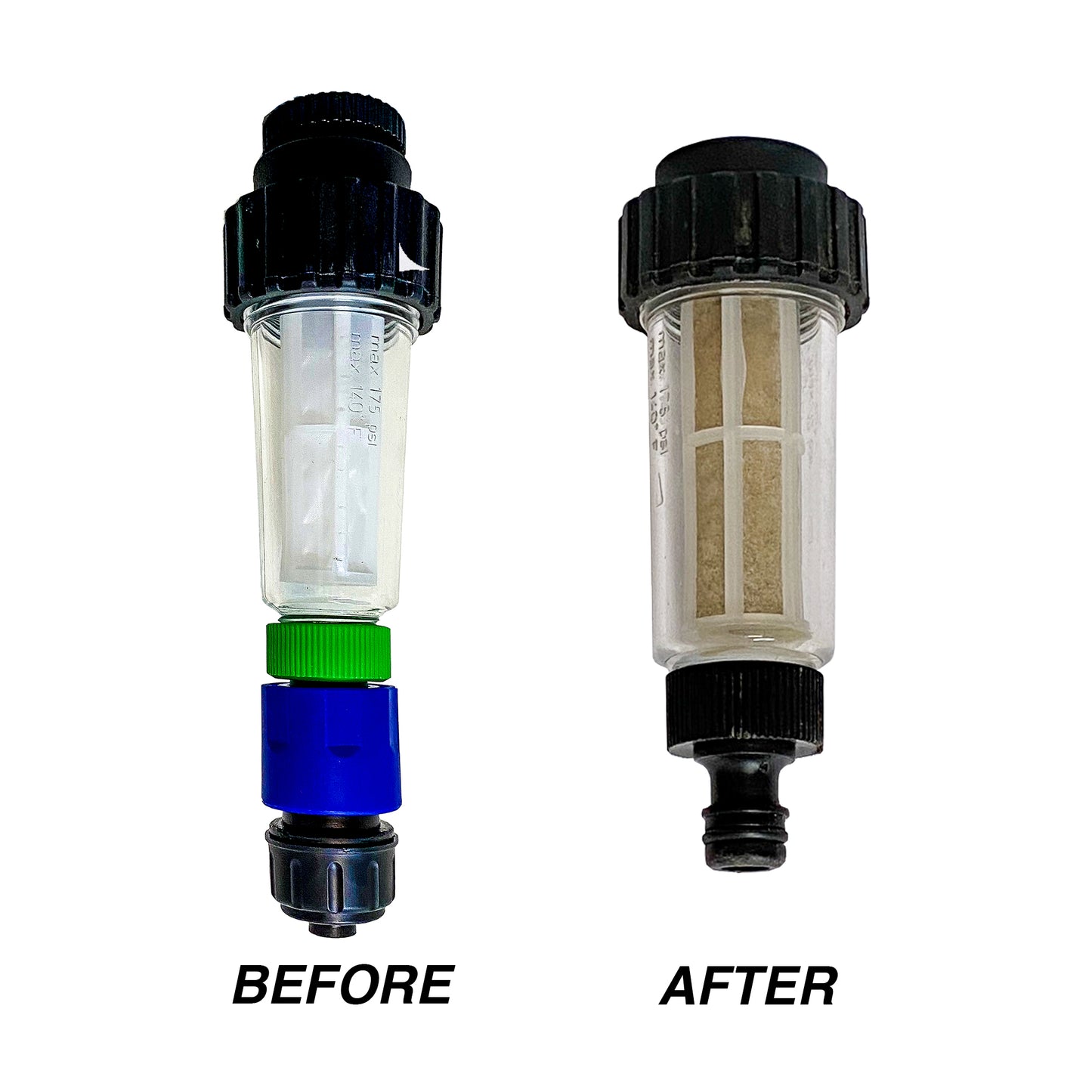 200-Micron-Water-Filter-Before-After-Dirt-Debris