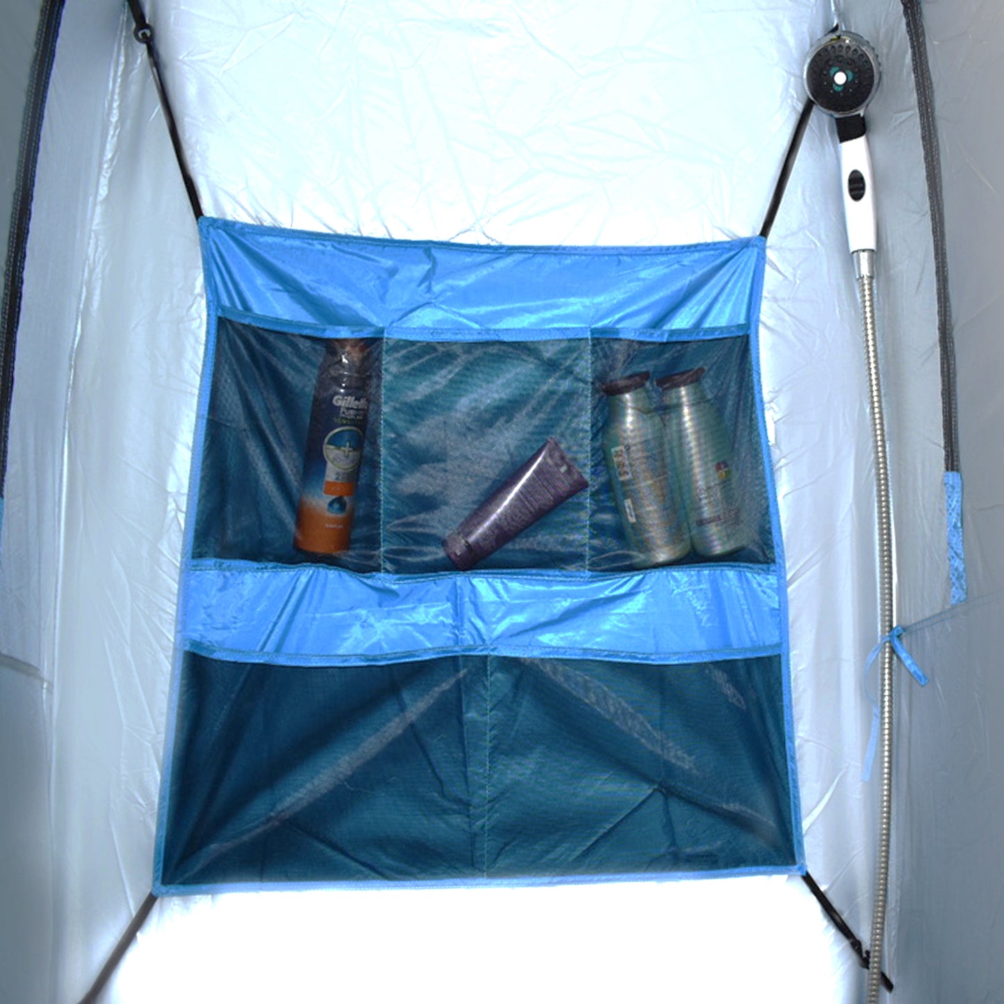 Country-Comfort-Accessory-Double-Ensuite-Shower-Tent- Toiletries-Compartment